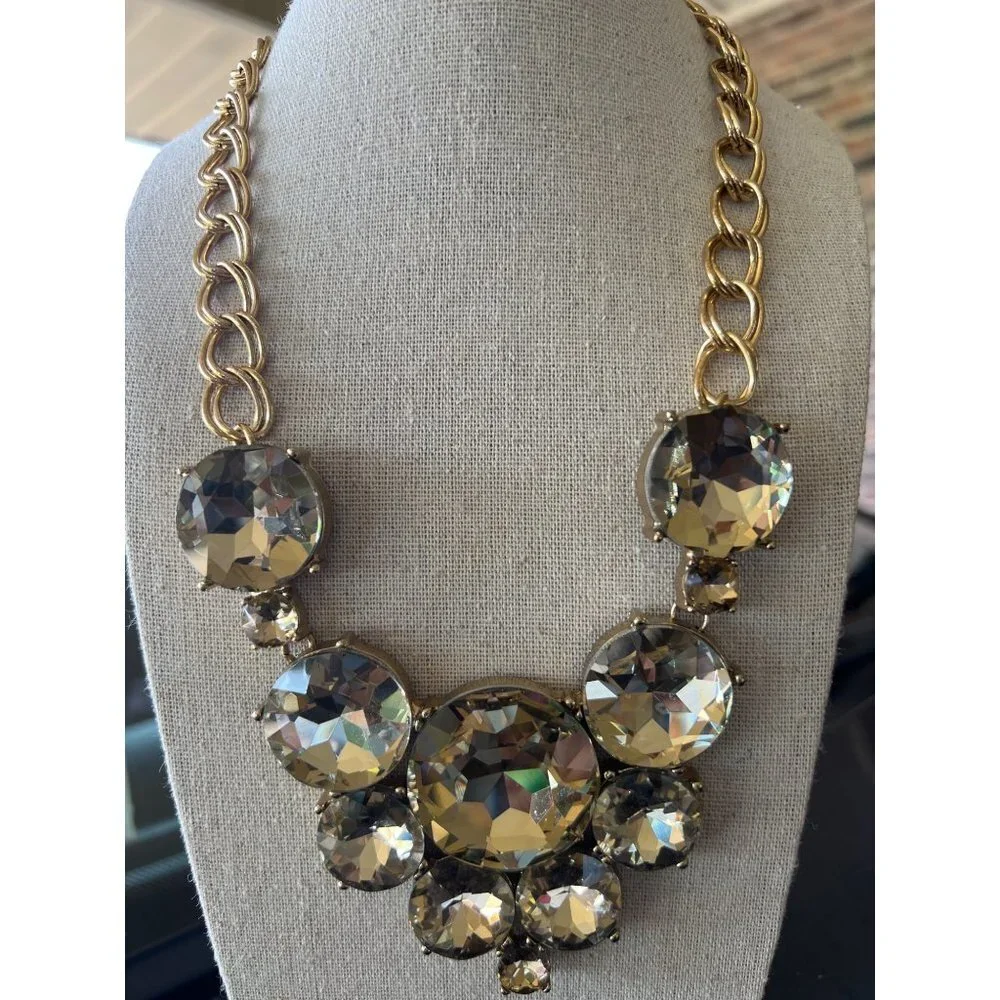 Vintage Natasha Statement Crystal Necklace -- 18